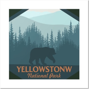 Yellowstone national park Posters and Art